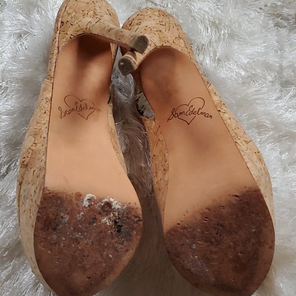 Sam Edelman Novato Cork Platform Sling Back Sz.6US - Picture 5 of 6